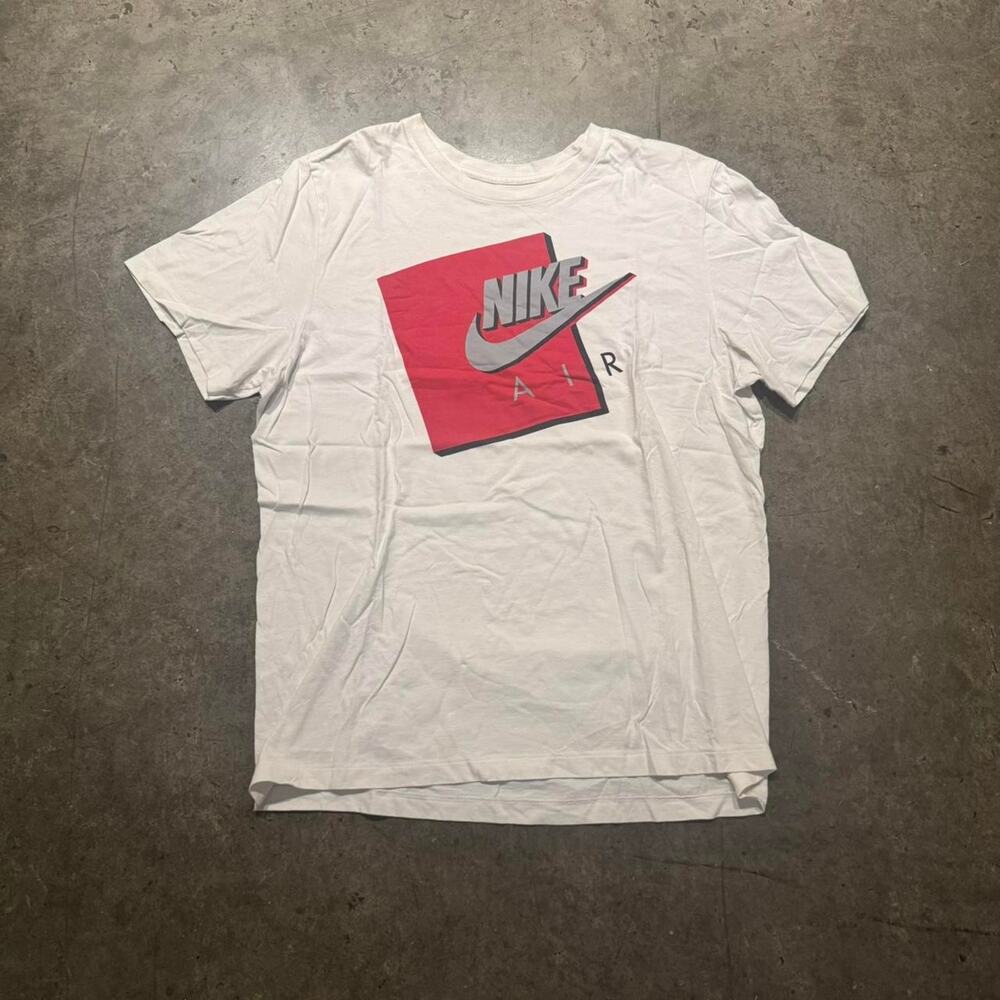 White nike air t shirt